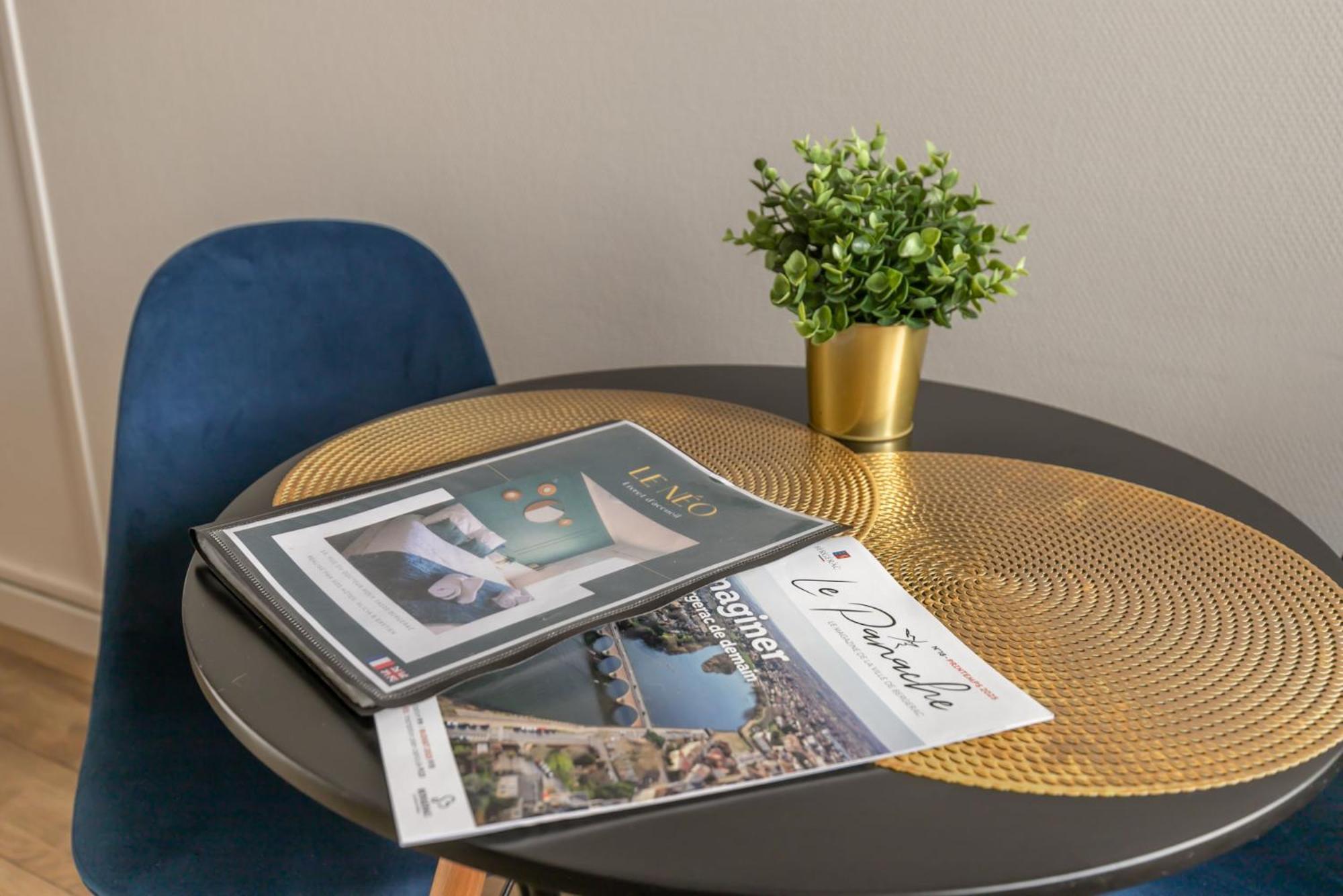 Le Neo - Studio Chic Avec Sa Cour Privative Et Fibre Bergerac Extérieur photo